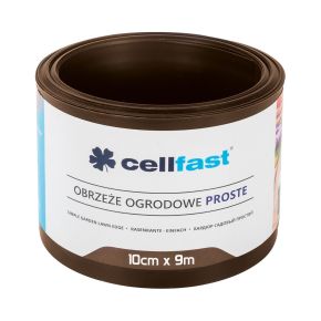 Cellfast Ágyásszegély 10cm x 9m barna egyenes