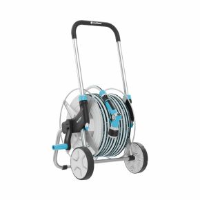 Tömlőkocsi fém szett EXPLORER + 25m tömlő és locsolószett