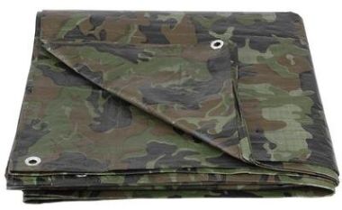 Takaróponyva 2x4m, 80 g/m2, oliva/terepminta